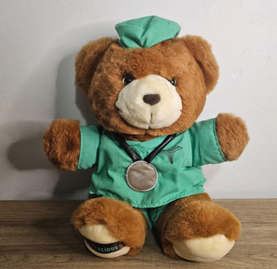 Dandee Teddy Precious Get Well Soon Doctor or Nurse Bear in Scrubs Dan Dee Plush