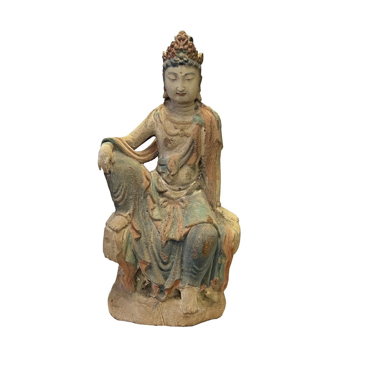 Rustic Wood Sitting Bodhisattva Kwan Yin Tara Buddha Statue ws2751S Rustic Wood Sitting Bodhisattva Kwan Yin Tara Buddha Statue ws2751S