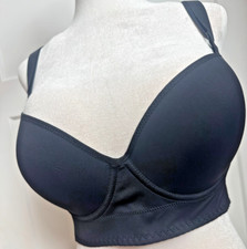 Back Smoothing Push-Up Bra, Wide Band Bras for Back Fat - Color Black