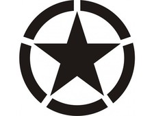 ADESIVO STELLA MILITARE FUORISTRADA 4X4 BIKER MOTO AUTO TUNING RACING JEEP 