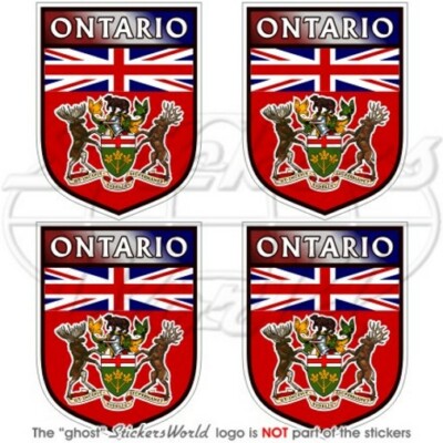 ONTARIO Province CANADA Sign 50mm Vinyl Sticker x4