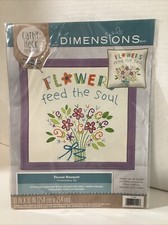 Dimensions Cathy Heck Flower Bouquet Hand Embroidery Kit Flowers Feed The Soul