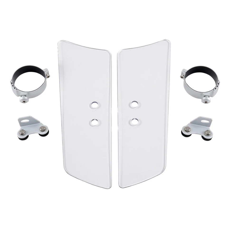 2X Kit de abrazaderas de montaje y deflector de viento de horquilla transparente para Honda Shadow Aero 750 VT750C Foto 3 de 3