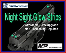 Night Sight Upgrade S&W M&P Shield EZ SD9VE etc. DIY Military Grade Glow Strips