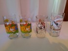4 vintage peanuts snoopy water glasses — photo 3