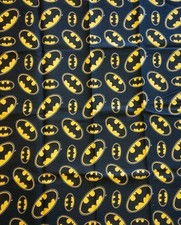 Batman Fabric Fat Quarter Batman Logo With Black Background superhero,Comics
