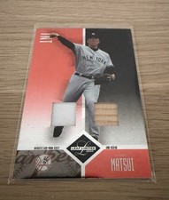 2004 Leaf Limited Hideki Matsui Dual Relic /50 Jersey + Bat Used In Yankees Game