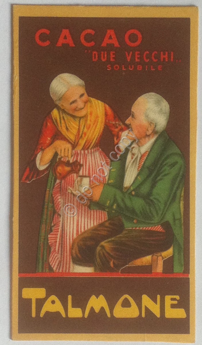Pubblicità - Talmone - Cacao Due Vecchi - 1950
