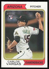 2023 Topps Heritage High Number Carlos Vargas #552 RC Rookie Arizona Diamondback