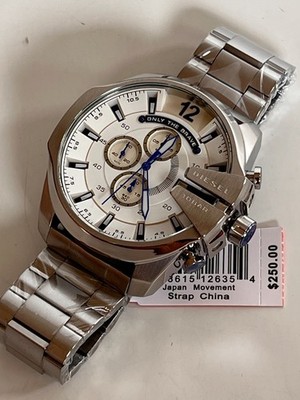 Diesel Men's DZ4477 Mega Chief Stainless Steel Chronograph Watch