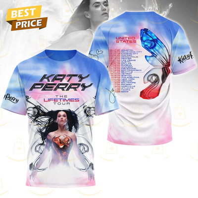Katy Perry Singer Short Sleeve Gift Fan Unisex 3D T- Shirt Full Size TR507
