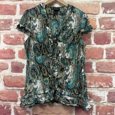 Lane Bryant Top Womens 14/16 Multicolor Boho ...