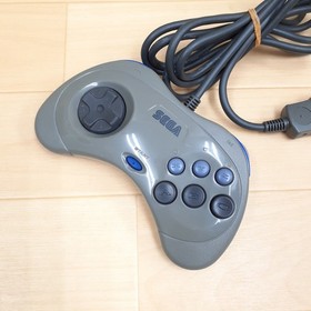 Japanese Sega Saturn Gray Console Bundle with 2 Controllers & 6 Games HST-3210