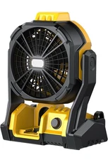 Battery Operated Cordless Fan for DeWalt 20V Max Battery Camping Fan - Sealed