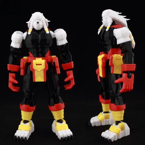 3D-печатная экшн-фигурка героя аниме Battle Beast Invincible S3 с топором 1:12 - Изображение 4 из 4