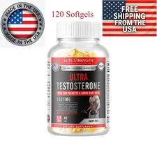 Natural Testosterone Booster 120 Increase Energy Improve Muscle Strength Growth
