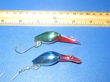 Lot of 2 Luhr Jensen Hot Shot SE Rattling Lures Green Blue Pirate