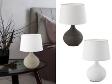 Stoffleuchten rund für den Nachttisch Keramik Wohnzimmerlampen Nachttischlampen