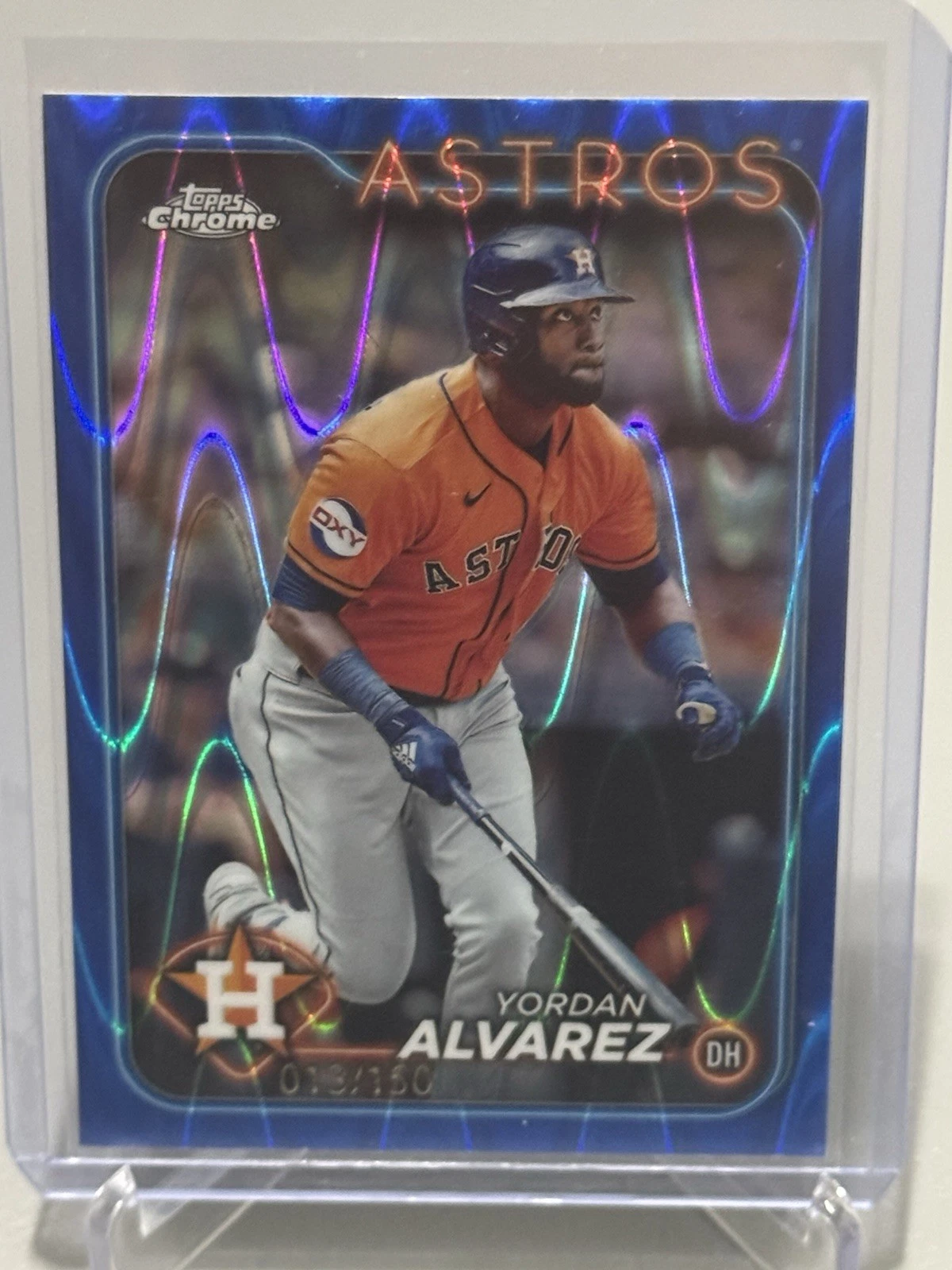 2024 Topps Chrome - Yordan Alvarez #170 Blue RayWave Refractor /150