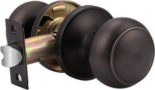 Hall and Closet Dook Lock Door Knobs and Handles Oil Rubbed Bronze (Passage, DL6