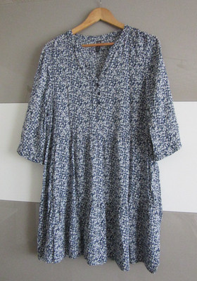 Kleid Multiblu  Sommerkleid   Volantkleid  Gr. 40