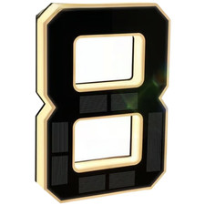 Outdoor Waterproof Acrylic House Number Plaque with Bright 12V LED Illumination