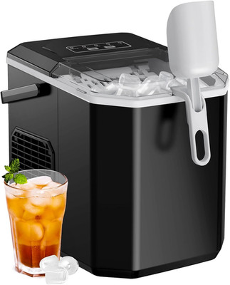 Ice Cube Maker Machines Portable Countertop Fast Bullet Ice Making Machine 26Lb 