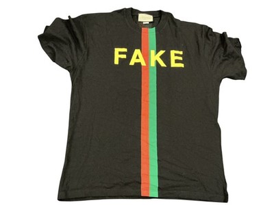 Gucci Tシャツ Authentic Gucci FAKE NOT 616036 XJCXX T-shirt #230-000-196-7073