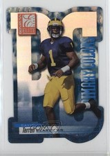 2001 Donruss Elite Primary Colors Blue Die-Cut 3/50 David Terrell #PC-18 1m8