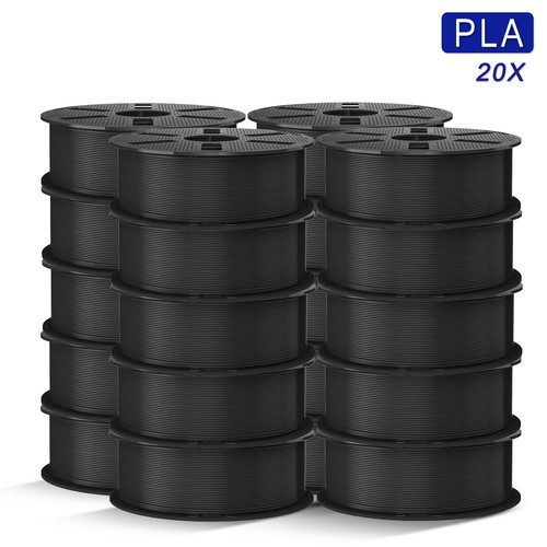 JAYO 20x 1.1KG  PLA Black 1.75MM 3D Printer Filament High Purity Low Shrinkage