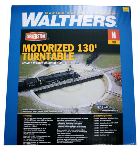 WALTHERS/CORNERSTONE 'N' GAUGE 933-2618 MOTORIZED 130' TURNTABLE | Zustand: Used