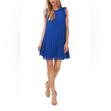 Beautiful Womens CeCe Plus Size 3X Royal Blue Pleated Lined Dress Wedding Party