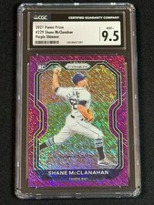 2021 Panini Prizm Shane McClanahan RC Purple FOTL Shimmer Prizm 6/7 CGC 9.5