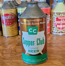 Copper Club Pilsner Beer Cone Top Can, Haas Brewing Co., Hancock, MI, 158(13).