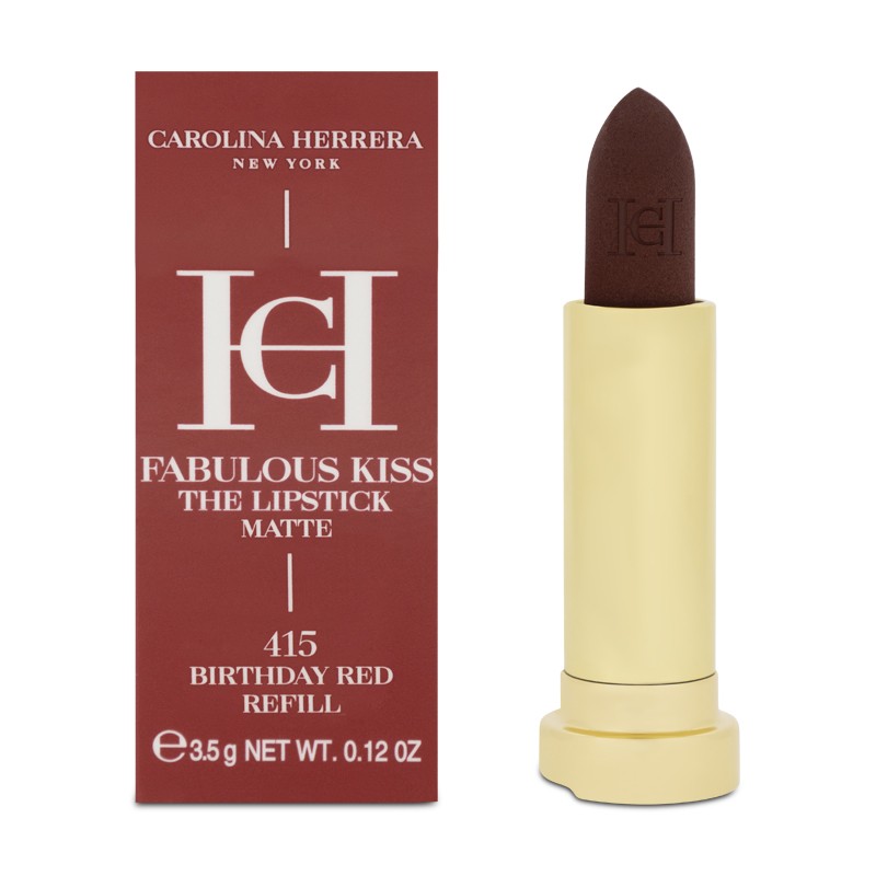 Carolina Herrera Fabulous Kiss The Lipstick Matte 415 Birthday Red Bold