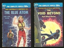 THE BLUE ATOM / THE VOID BEYOND (ACE DOUBLE, D-322) By Robert Moore Williams VG+