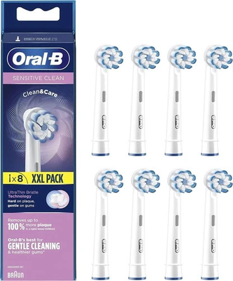 #ad Oral B Sensitive Clean Replacement Brush Heads 8 Packs SAME DAY FREE SHIPPING $21.90