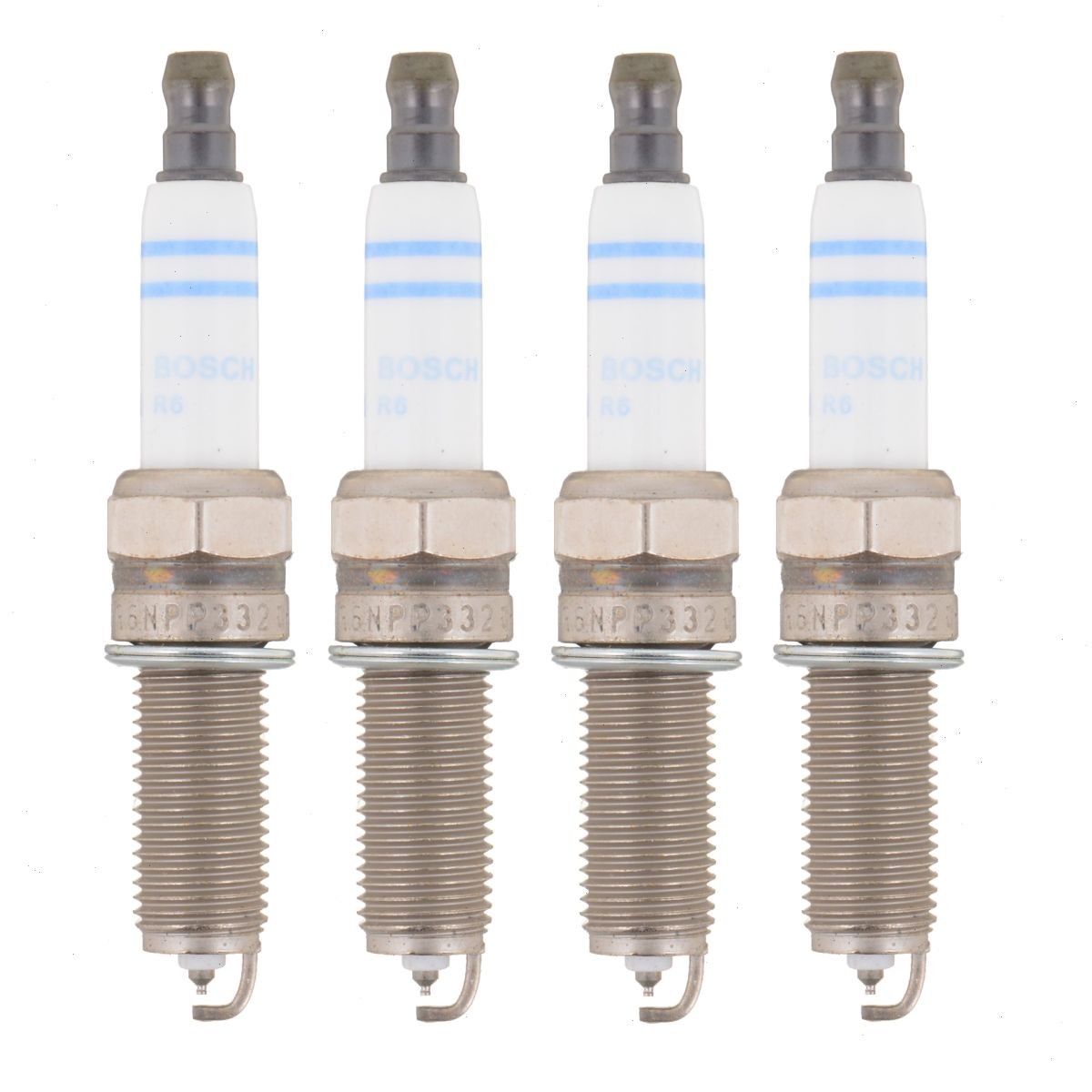 4 pc Bosch Double Platinum Spark Plugs for 2011-2015 Hyundai Sonata 2.0L uu