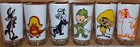 * 🔥 SET OF 6 CANADIAN 1978 PEPSI TIM HORTONS WARNER BROS. LOONEY TUNES GLASSES! — photo 1