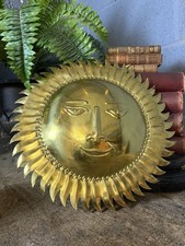 Antique Vintage Brass Gold Sun