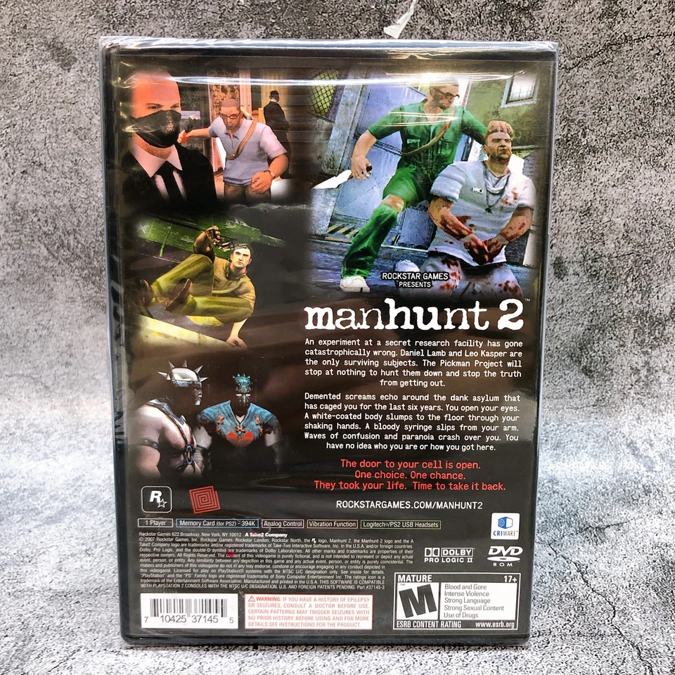 Playstation 2 Manhunt 2 PS2 Rockstar Horror Action Game Sealed New - Image 3 of 4