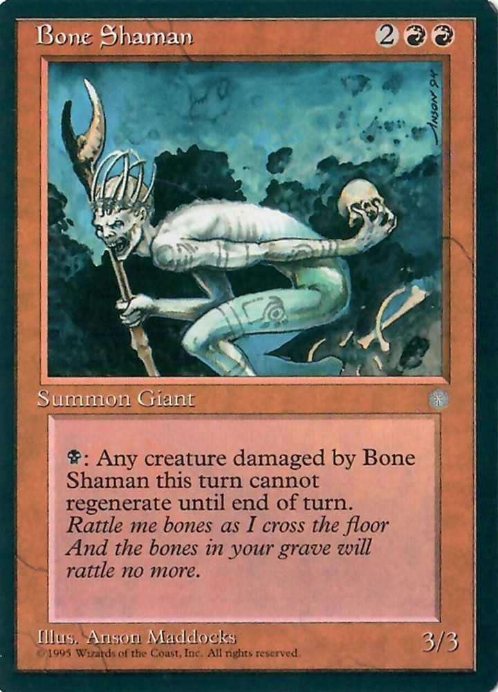 Bone Shaman - MtG Ice Age - Common NM 1995