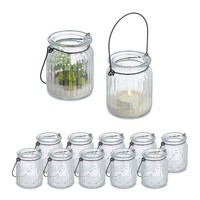 Windlicht Windlichtset Teelichthalter Set Glaslaterne HäNgende Windlichter