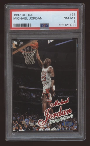 1997-98 Fleer Ultra Michael Jordan #23 PSA 8 NM-MT Chicago Bulls HOF