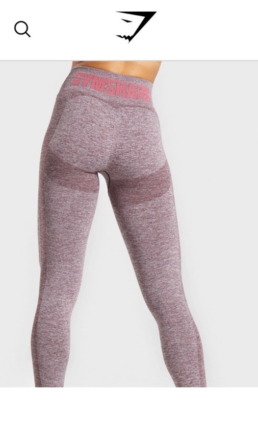 Gymshark Flex Leggings Womens Sz Small Berry Rose Marl High Waisted Seamless