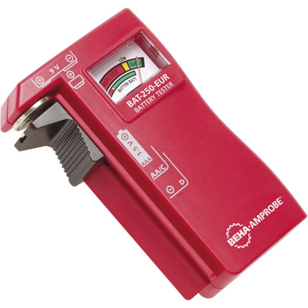 Testeur de pile pour mesure de 1,5V Beha Amprobe BAT-250-EUR afin de tester les jouets et télécommandes