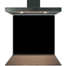 Black Glass Splashback for Kitchen Toughened Heat Resistant Cooker Tile