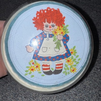 Vtg Raggedy Ann Vanity Perfumed Powder Dressing Table Powder Box 1975