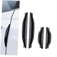 Car Door Edge Guards, Auto Door Side Edge Protection, Universal Car 4 PCS Black