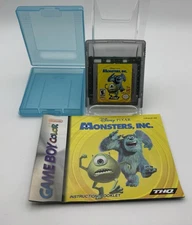 Monsters, Inc. (Nintendo Game Boy Color, 2001) TESTED With Manual And Case